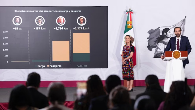 Gobierno acelera red ferroviaria con 88 mil toneladas de rieles nacionales