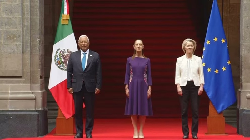 Claudia Sheinbaum firma Acuerdo Global Modernizado con Unión Europea en México