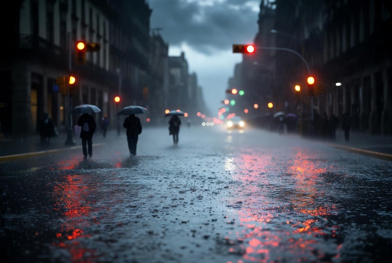 Colapsa movilidad en CDMX por marchas y lluvias intensas este jueves