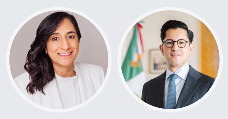 Roberto Velasco y Anita Anand revisan acuerdos económicos y misión comercial canadiense