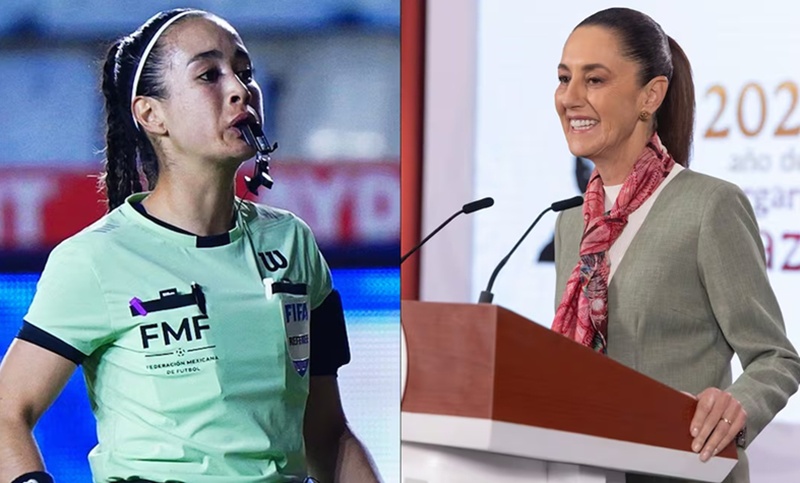 Claudia Sheinbaum celebra designación de Katia García en el Mundial