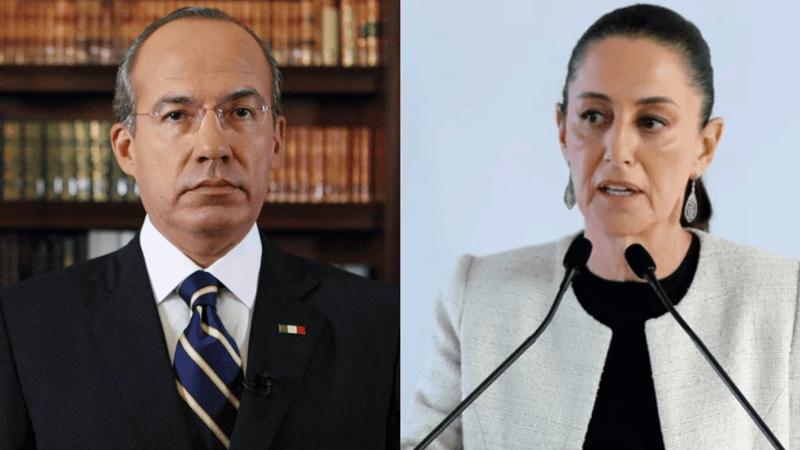 Sheinbaum cuestiona origen de la guerra contra el narco de Calderón
