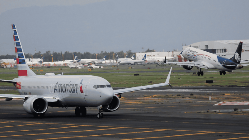 AFAC investiga incursión de pista entre Air Canada y Aeroméxico en AICM