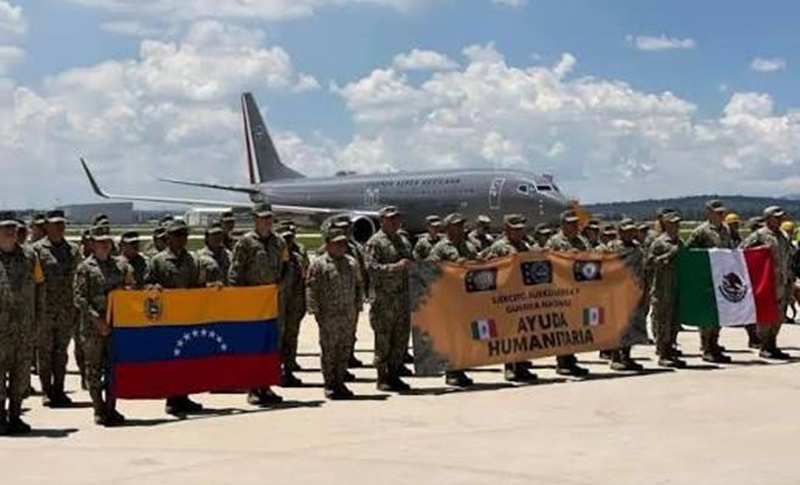 México despliega 300 especialistas y 71 toneladas de ayuda en Venezuela