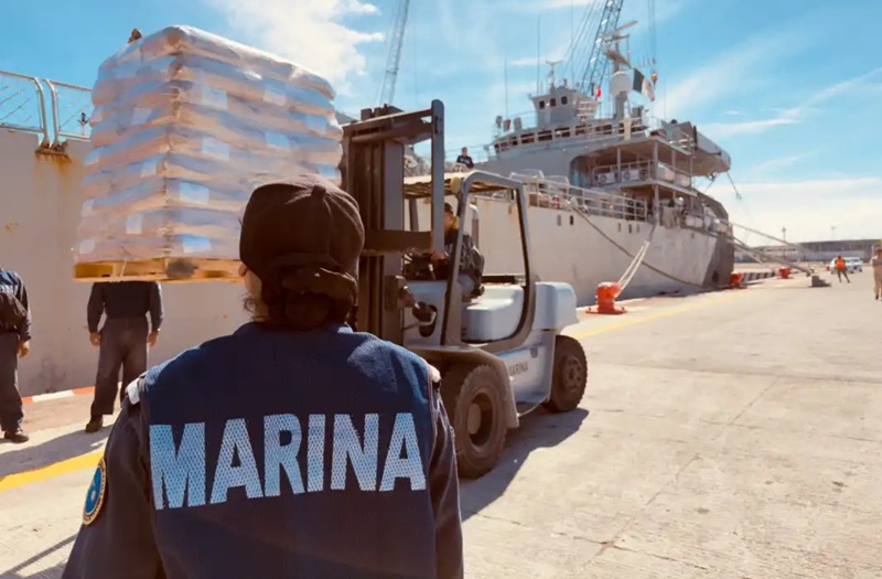 México envía buque de la Marina con ayuda humanitaria a Venezuela