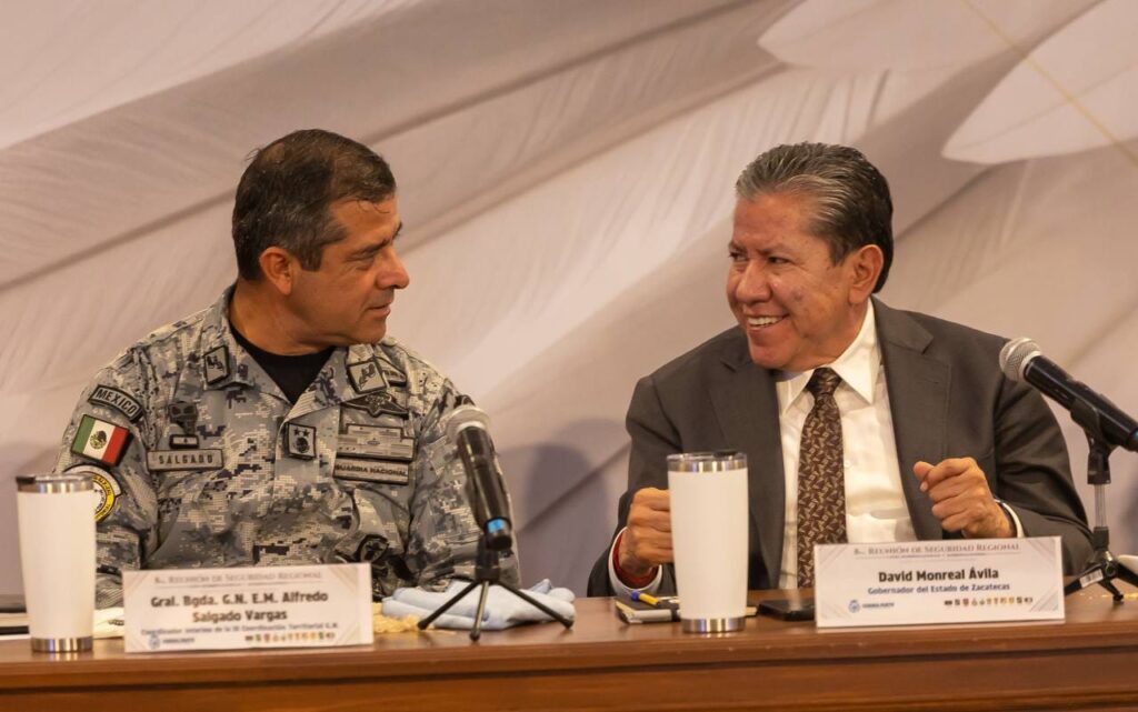 David Monreal impulsa agenda antiextorsión en cumbre regional de Guanajuato