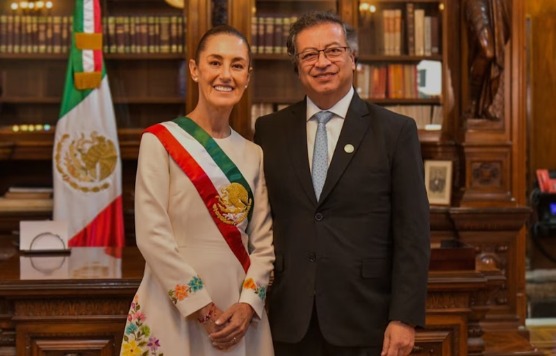 Sheinbaum abre la puerta a reunirse con Gustavo Petro en México